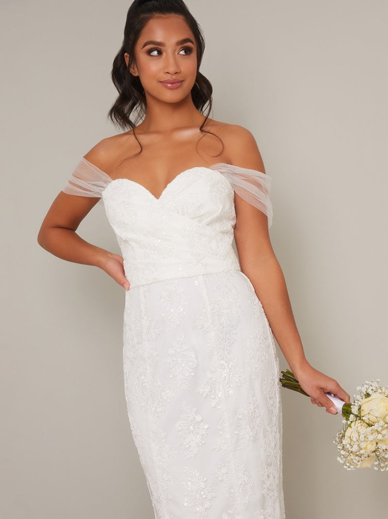 Petite Lace Bridal Bodycon Wedding ...